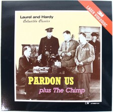 Pardon Us + The Chimp, Laurel & Hardy Comedy - LASERDISC