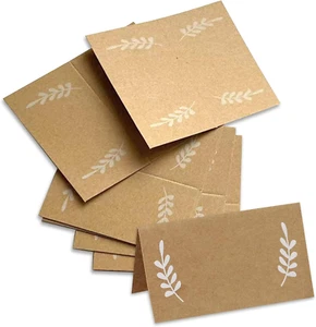 Tischkarten Hochzeit 50 Stück Platzkarten Namenskarten Kraftpapier Tischkarten B - Bild 1 von 7
