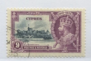 Cyprus KGV 1935 Silver Jubilee 9 piastres used - Picture 1 of 1