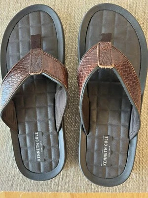 Kenneth Cole Shoes~Men's Leather~”Flip-Flop”Sandals~Size 11~**LikeNew With Box** - Image 1 of 4