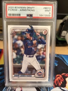 2020 Bowman Draft Pete Crow-Armstrong PROSPECT #BD72 PSA 9 MINT - Picture 1 of 2