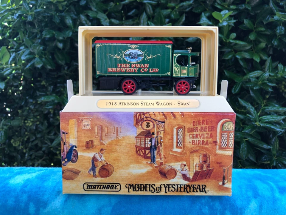Matchbox Great Beers Of The World 1918 Atkinson Steam Wagon Swan YGB03