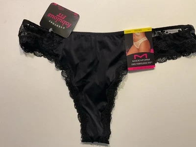 Bragas de bikini Maidenform tiro bajo uno fabuloso ajuste 6 medianas nuevas con etiquetas negras Foto 1 de 4