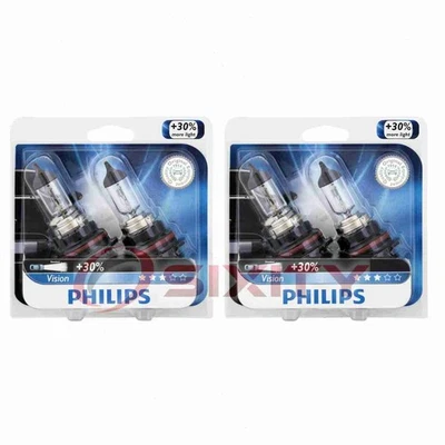 2 pc Philips High Low Beam Headlight Bulbs for Eagle Vision 1993-1997 hj - Image 1 of 4