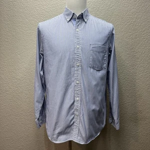 Club Room Men’s Size M striped button-down shirt - Picture 1 of 11