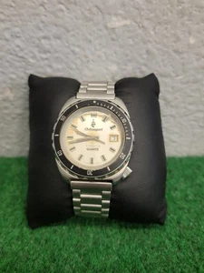 Chronosport Atlantis Quartz Mens Watch Swiss Made Day Date Stainless Steel 👁 - Picture 1 of 23