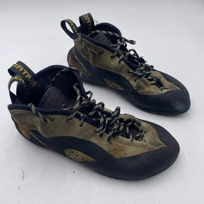 La Sportiva TC Pro Climbing Shoes Men Size 8 EU 40.5 Tan Made Italy WOMENS 9 - Image 1 of 4