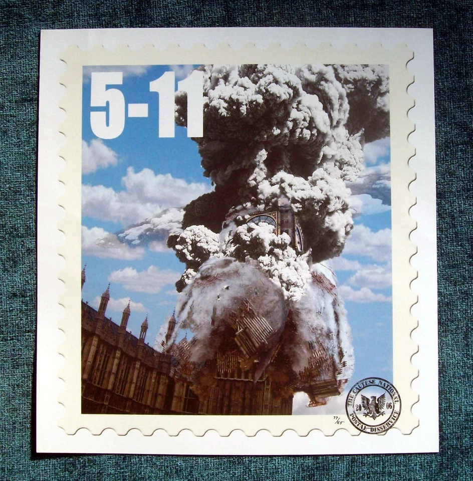 JIMMY CAUTY - CNPD Stamp Print 5-11 - Pop Edition 2006 Ltd 77/115 James KLF JAMs - Image 1 of 4