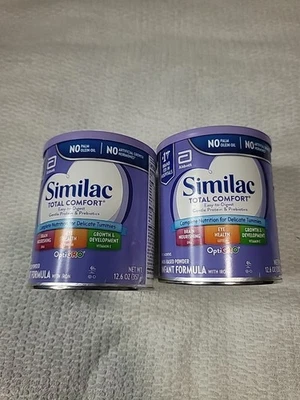 2 latas de fórmula infantil Similac Total Comfort 12,5 OZ en polvo Foto 1 de 4