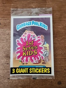 1986 Topps Garbage Pail Kids Series 1 Giant Sealed Pack - JUNKFOOD JOHN- - Picture 1 of 2