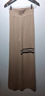 GLIV Women's Sand Merino Wool Blend Knit Wide Leg Pants Size M NWOT - Image 1 of 4