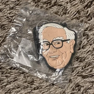 Schlüsselanhänger Berkshire Hathaway Jahrestagung - Warren Buffet Head neu - Bild 1 von 2