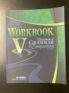 Abeka Workbook V for handbook of grammar. Like New! Blank!. Fourth Edition - Picture 1 of 4