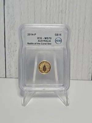 2014 Gold $15 Australia 1/10 Gold Coin Ms70 - Image 1 of 2