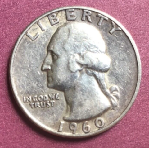 1960 P Washington Quarter Higher Grade Uncertified Cover