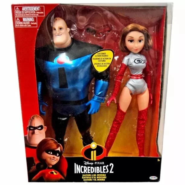 Disney Pixar Incredibles 2 Mr Incredible Elastigirl Doll Toys R US EXC 12 Inch