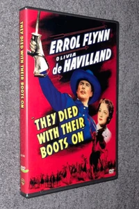 They Died With Boots On DVD Errol Flynn Olivia De Havilland Anthony Quin￼￼n 1941 - Picture 1 of 4