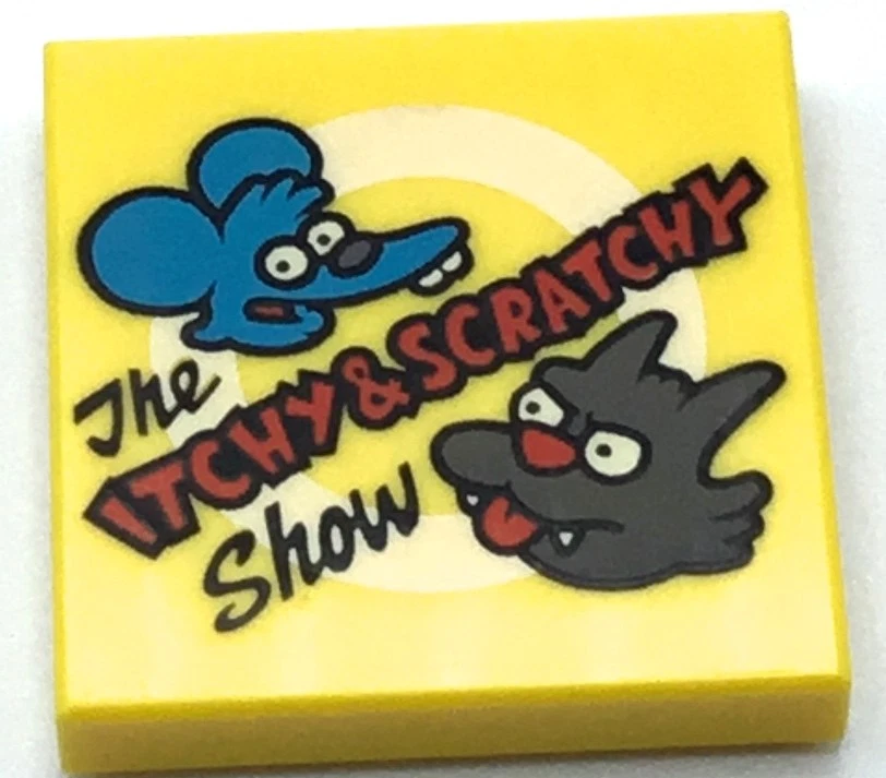 LEGO NUEVO PICAZÓN Y RASCADO ESPECTÁCULO AZULEJOS PIEZAS LOS SIMPSON PLACA 2 X 2 IMPRESO Foto 1 de 1