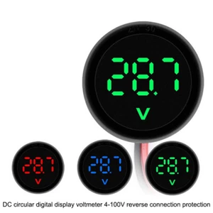 Waterproof Voltmeter DC 4-100V LED Digital Display DC Tester Monitor Pane _in - Picture 1 of 14
