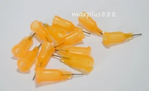150 piezas Agujas dispensadoras contundentes 1/4" Puntas de jeringa calibre 23 naranja Nuevo - Imagen 1 de 2