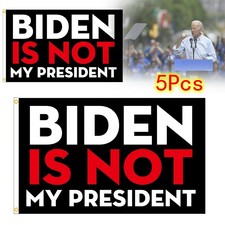 5Pcs Biden is Not My President Flags Trump 2024 Supporter Ivanka 3x5ft Banners