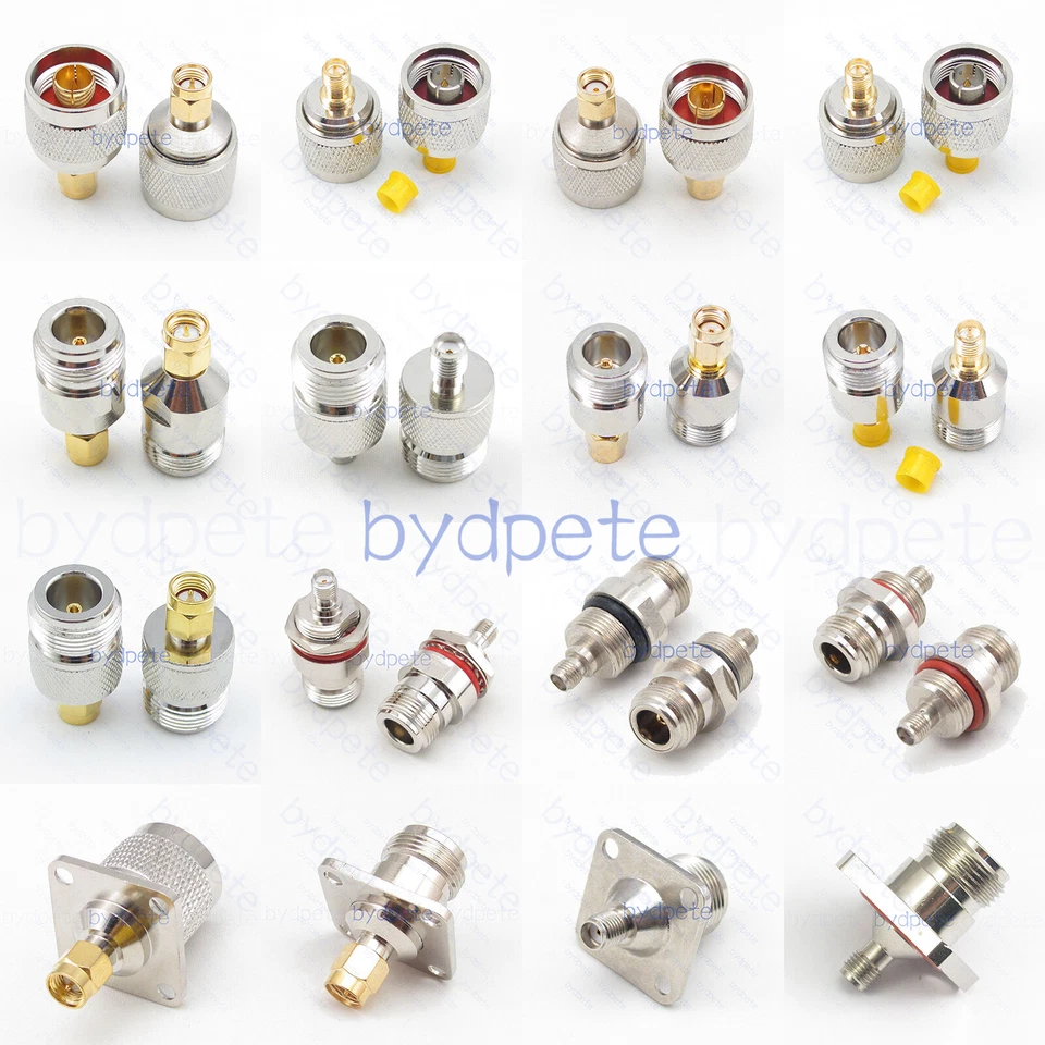 SMA RP-SMA Female  Connector N Male Female bulkhead Waterproof  50 ohms Coaxial - Image 1 of 1