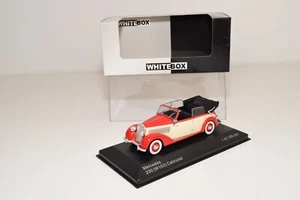 B6 1:43 WHITE BOX WHITEBOX WB224 MERCEDES-BENZ 230 W153 CABRIOLET CREAM RED MIB - Picture 1 of 18