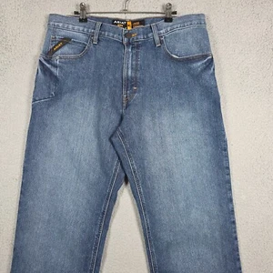Jeans Ariat Para Hombres 34x34 Azul Serie M M3 Suelto Pierna Recta Denim Vaquero Occidental - Imagen 1 de 13