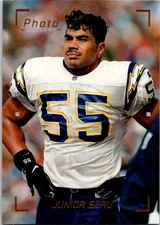 1997 Topps Gallery Photo Junior Seau San Diego Chargers #PG11