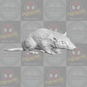NYC Sewer Subway Rat v2 paquete de 2 accesorios de dio personalizados para figuras 1:6 1:10 1:12 y 1:18 - Imagen 1 de 1