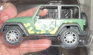 Diecast Jeep Wrangler 1/32 Pullback Car Camouflage Army NEW - Picture 1 of 5