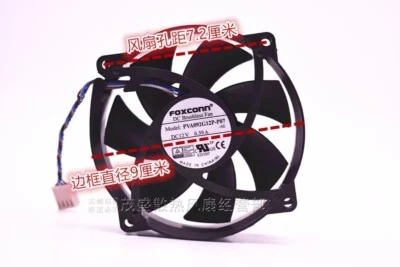 Foxconn PVA092G12P-P07 DC12V 0.39A 9CM 4-Pin Cooling Fan - Image 1 of 4
