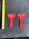 Vintage Firestone ice scrapers PAIR accessory GM Ford Dodge guide Gas Esso Only $24.00 on eBay
