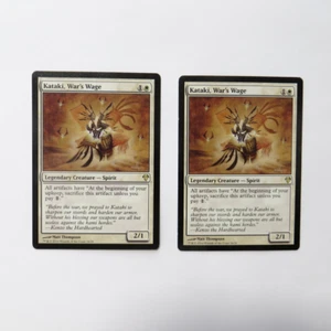 2x 2014 Magic The Gathering Deckmaster MTG Kataki War's Wage CCG Karten 24/26 - Bild 1 von 2