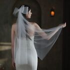 Double Layers Sheer Veils White Bride Hair Accessories Bridal Veil  For Bride