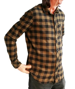 Hombre Clockhouse C&a Verde Negro Estampado de Cuadros Estilo Casual Retro L - Imagen 1 de 5
