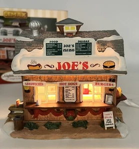 2005 Lemax Harvest Crossing Village Joe's Burger & Hot Dog Stand Lighted W/Box - Picture 1 of 8