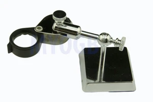 Heavy Duty Loupe Stand - Chrome Plated-Adjustable-Tweezers-Soldering-Inspection - Bild 1 von 5