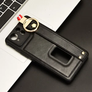 Funda de pulsera de lujo de cuero PU con soporte trasero de cuero PU de lujo para teléfono Asus ROG 8/8 - Imagen 1 de 19