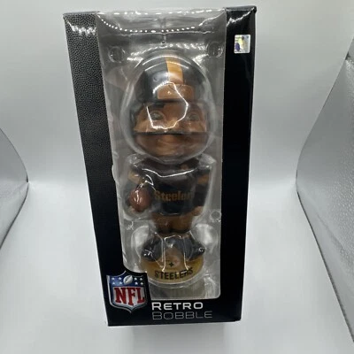 Pittsburgh Steelers Retro Bobble Boy NFL RETRO BOBBLE BOBBLE CAJA ORIGINAL, EN PAQUETE Foto 1 de 3
