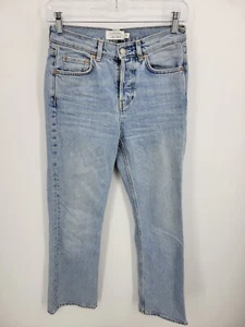 & Other Stories Anthropologie Jeans Womens 25 Light Wash Button Fly Boho Denim - Picture 1 of 6