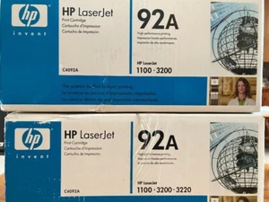 ¡PACK DE DOS!  Cartucho de tóner HP 92A C4092 OEM LaserJet ¡¡NUEVO SELLADO DE FÁBRICA!! 2 PK! - Imagen 1 de 2