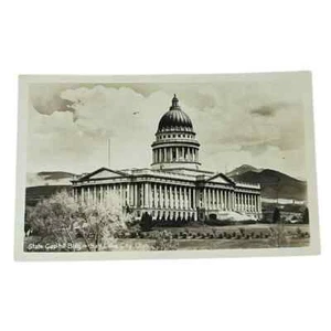 Postal RPPC State Capitol Building Salt Lake City Utah EKC B618 - Imagen 1 de 2