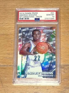 2014 Panini Prizm Andrew Wiggins Silver SP Variation PSA 10 Rookie RC - Picture 1 of 2