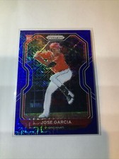 2021 Prizm Baseball Blue Mojo Jose Garcia Rookie Card Cincinnati Reds /199