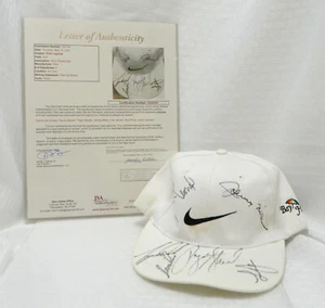 TIGER WOODS Payne Stewart Miller+++ Golf PGA Autographed Signed Snapback Hat JSA - Picture 1 of 21