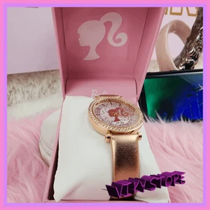 Nuevo con etiquetas Reloj Pulsera Barbie Dorado Como Estrás - Reloj Glamoroso Nuevo con Etiquetas - Imagen 1 de 6