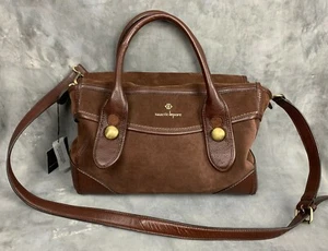 Nanette Lapore Nut Waverly Satchel Leather Shoulder Bag Purse NEW - Picture 1 of 10