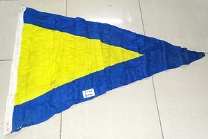 Military Royal Navy Signal Flag First Repeater Large Pennant ARROW(51X42CMS ) - Picture 1 of 5