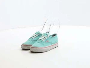 VANS Girls Green Fabric Trainer UK 6 EU 22 - Foto 1 di 12